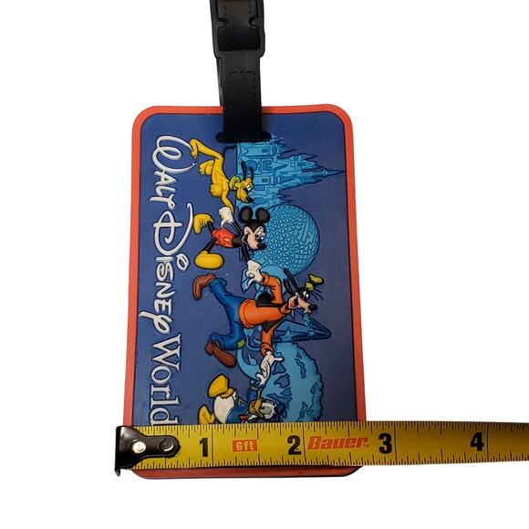 VTG Walt Disney World Parks Resorts Fab Four Mickey Rubber Luggage Tag - Picture 4 of 5